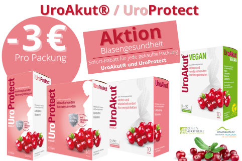 UroAkut 3 Euro Aktion im Oktober und November