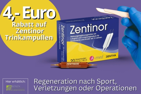 Zentinor 4 Euro Rabatt im November und Dezember