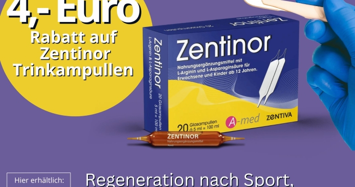 Zentinor 4 Euro Rabatt im November und Dezember